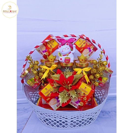 SET GIỎ QUÀ MÈO TÀI LỘC